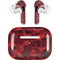 Red Street Camo AirPods Skins